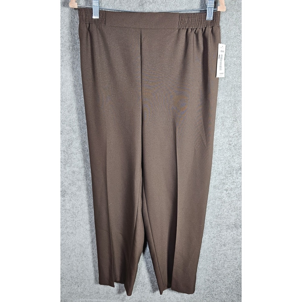Monterey Canyon Dress Pants Womens Sz 14 Brown‎ Pull On High Rise Vintage Sears